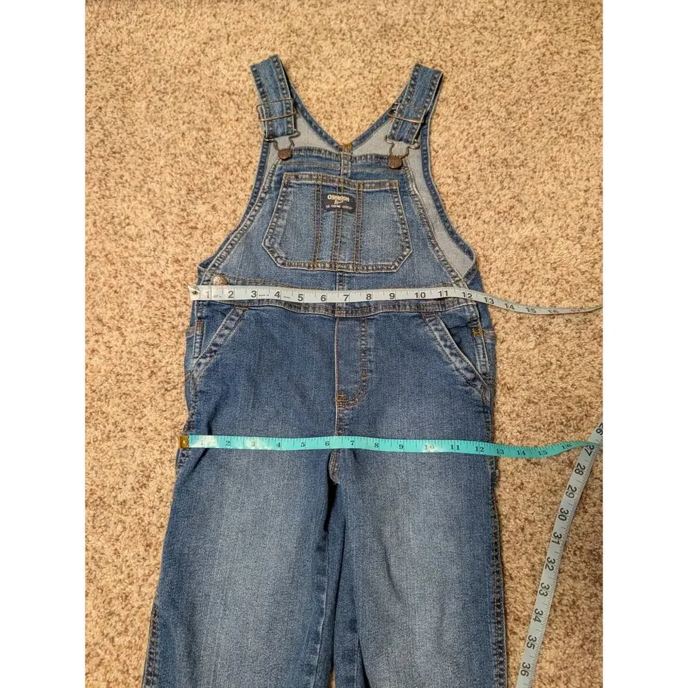 OshKosh B’gosh Vestbak Kids Blue Jeans Bib Overalls Denim Size 5T Toddler